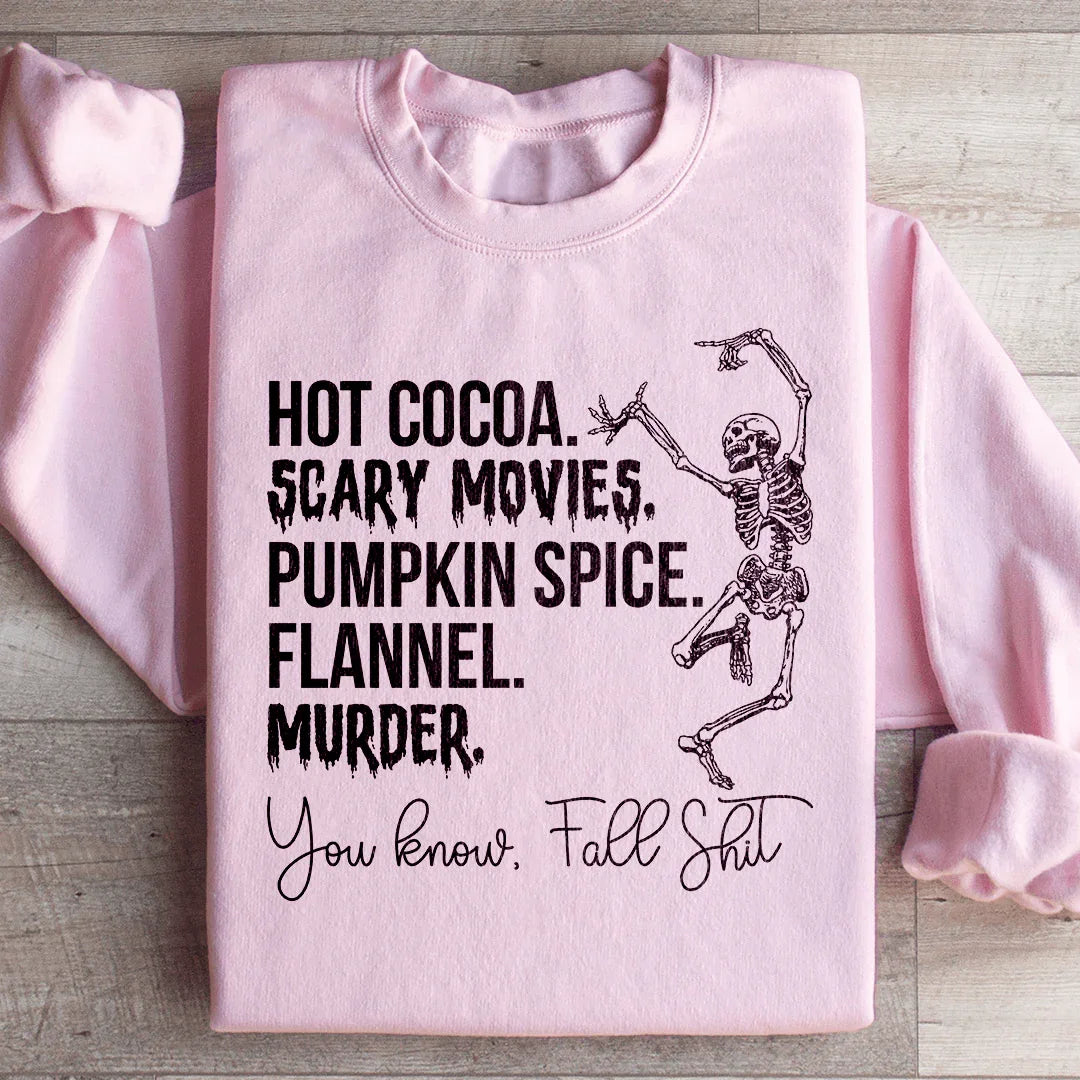 Sweatshirt Hot Cocoa Films d'Horreur Épices de Citrouille