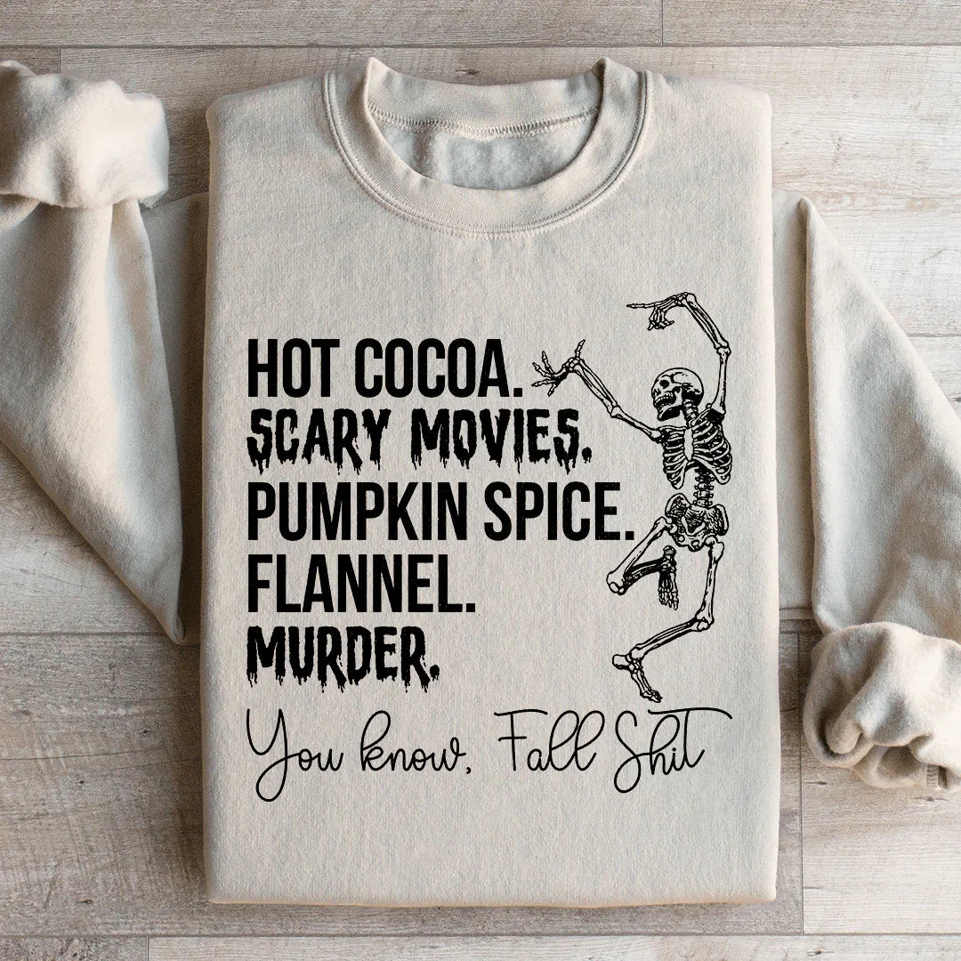 Sweatshirt Hot Cocoa Films d'Horreur Épices de Citrouille
