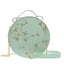 Elegant Floral Lace Round Shoulder Bag for Women