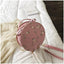 Elegant Floral Lace Round Shoulder Bag for Women