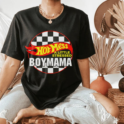 Hot Mess Boy Mama T-Shirt