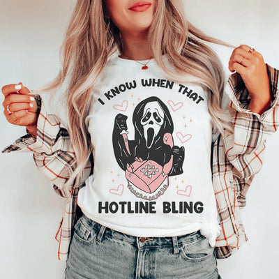 Camiseta brillante de Hotline