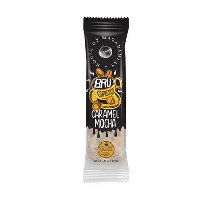 Caramel Mocha Macadamia Nut Snack Bar (Dan Mace's BRU Bar) (12 Bars) - Korvel