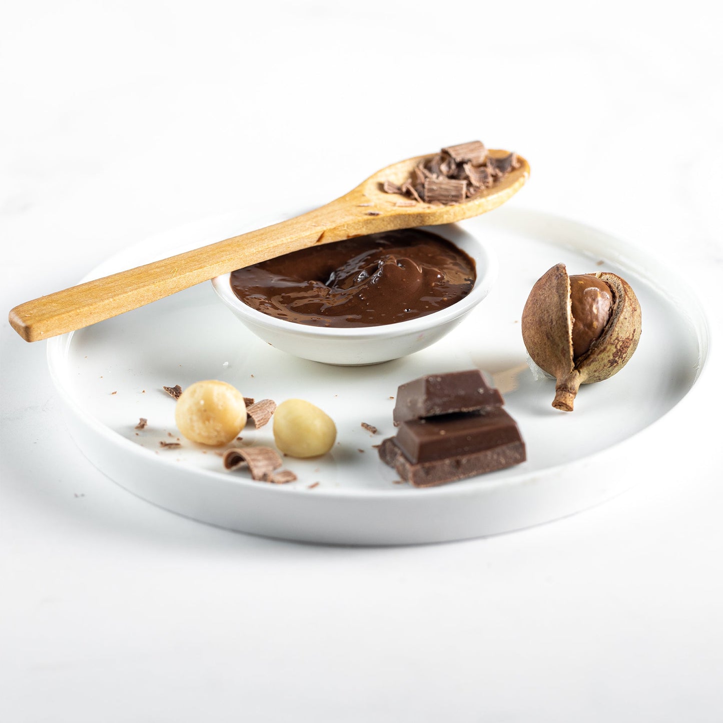 Mantequilla de nuez de macadamia con chocolate - Crema premium