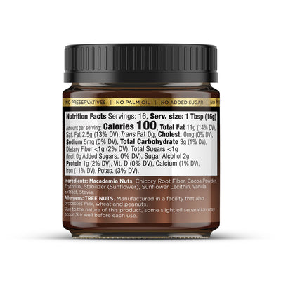 Chocolate Macadamia Nut Butter - Premium Spread