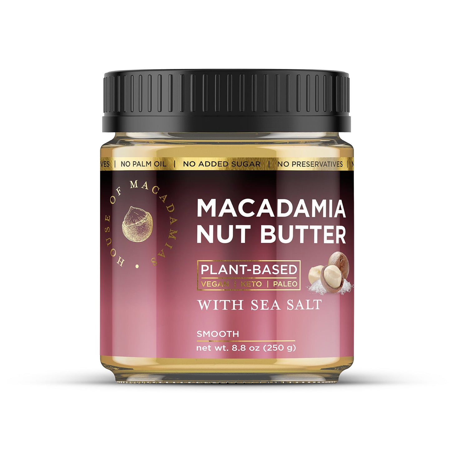 Premium Macadamia Nut Butter with Sea Salt