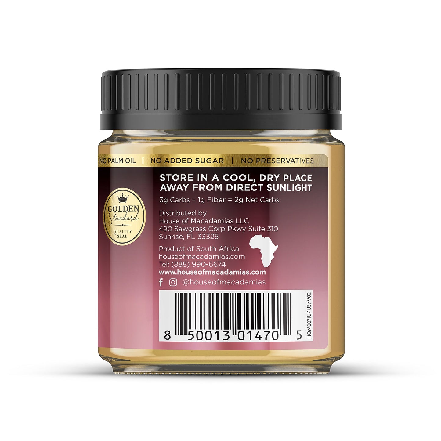 Premium Macadamia Nut Butter with Sea Salt