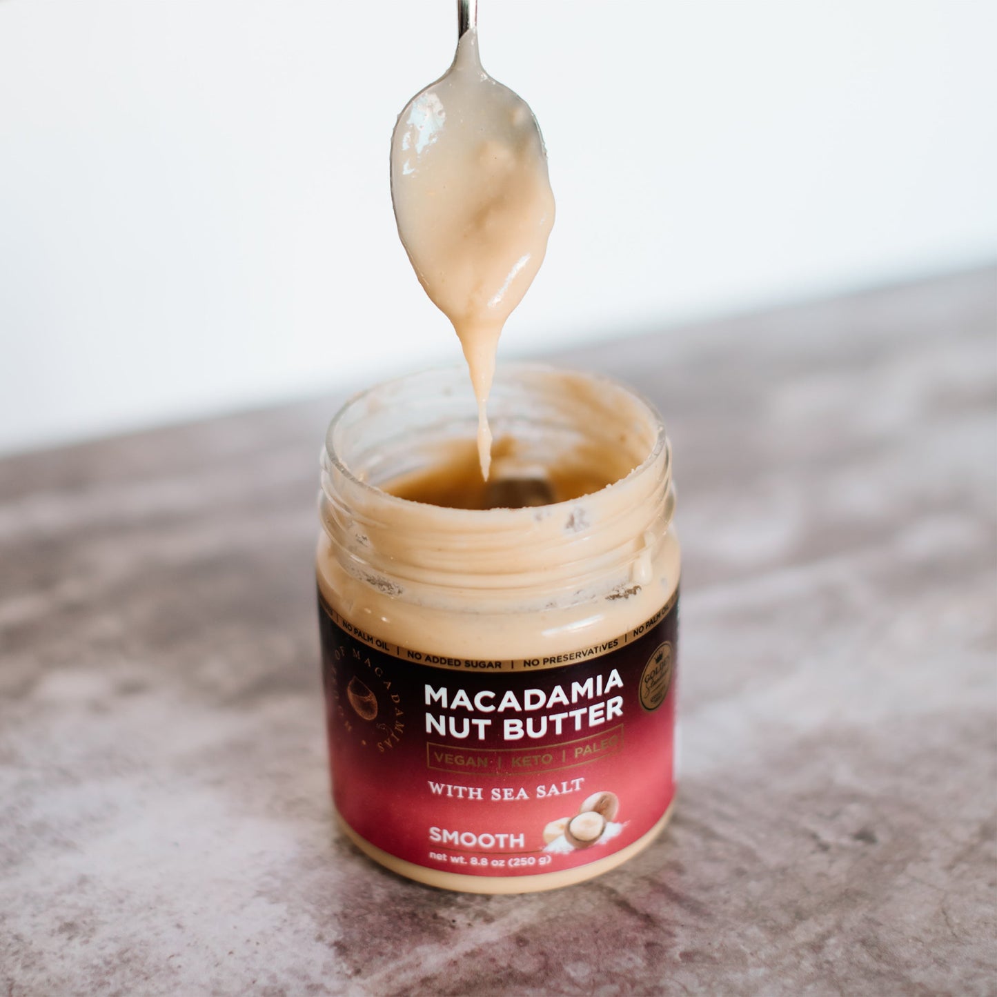 Premium Macadamia Nut Butter with Sea Salt
