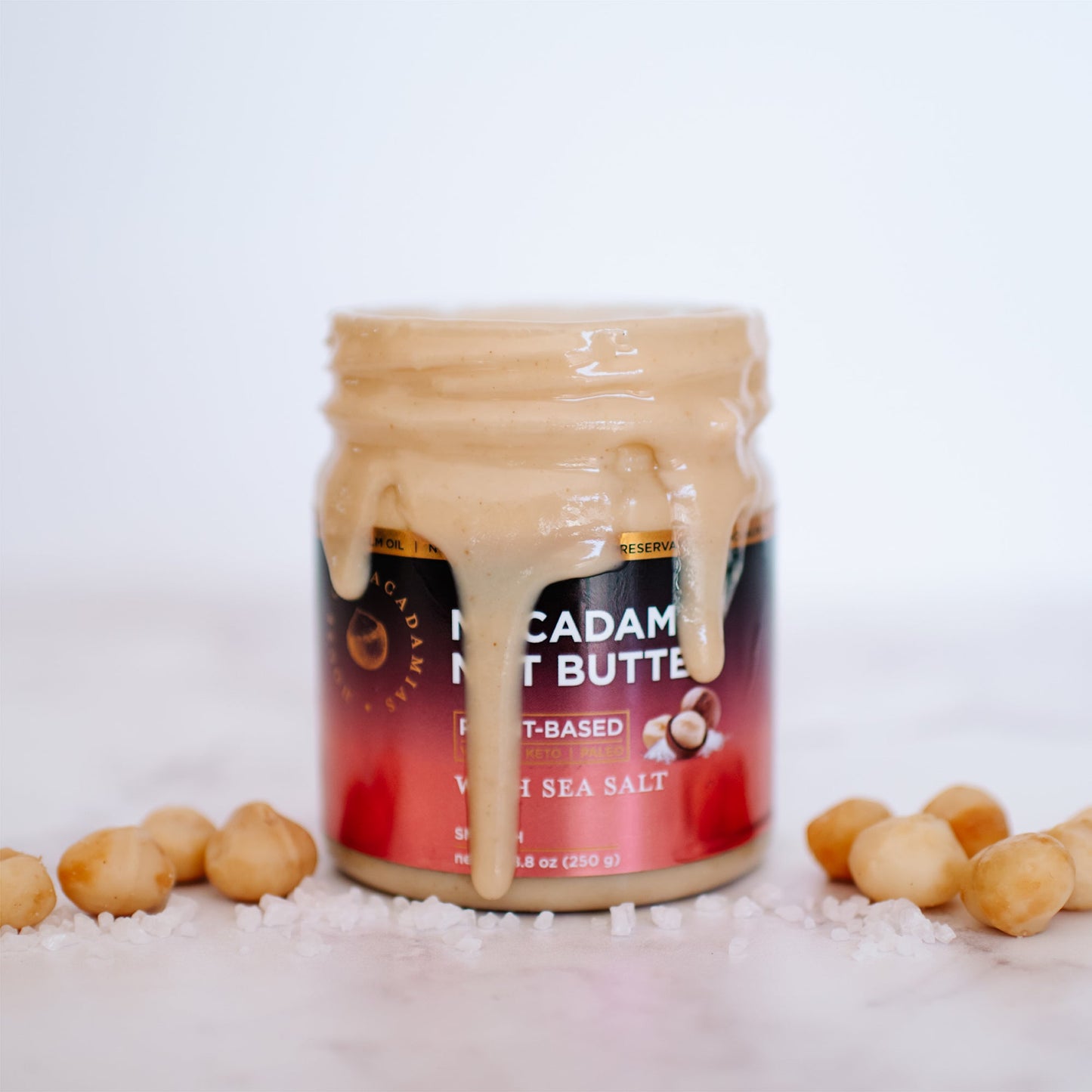Premium Macadamia Nut Butter with Sea Salt
