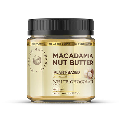 Macadamia Nut Butter White Chocolate Flavor  (1 Flavor, 1 Jar) - Korvel
