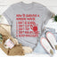 Camiseta "Cómo sobrevivir a una película de terror"