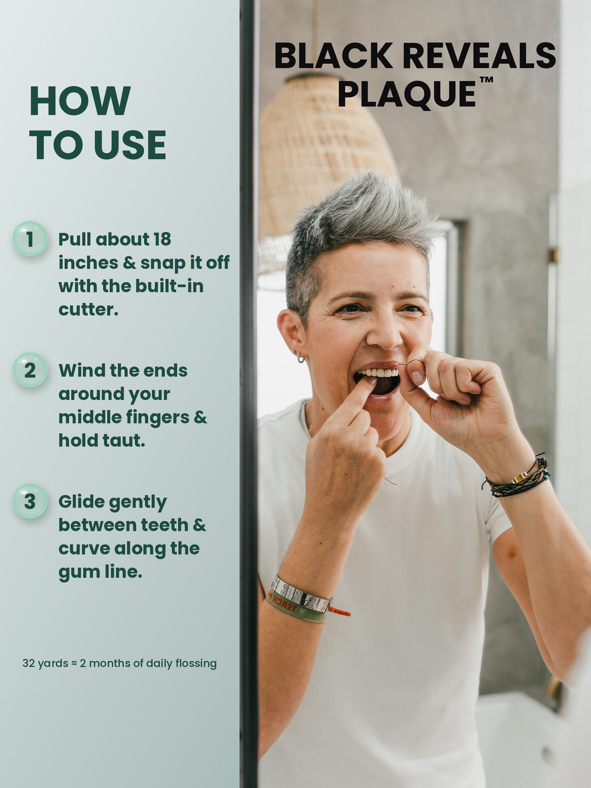 Brilliant Black® Dental Floss – Eco-Friendly & Charcoal Infused