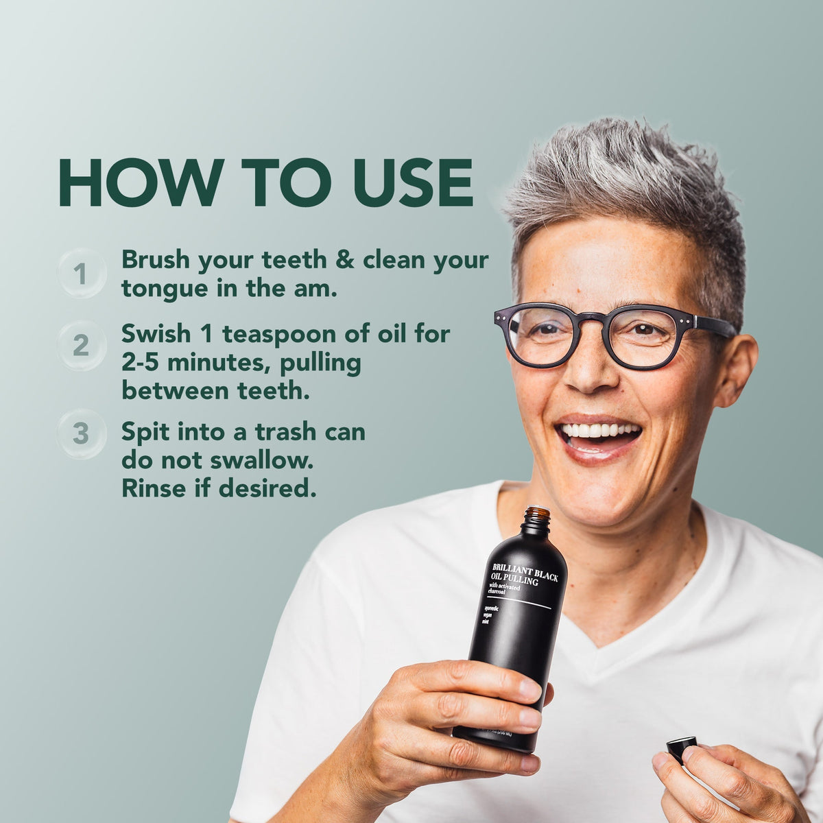 Brilliant Black® Ayurvedic Mouthwash for Oral Care