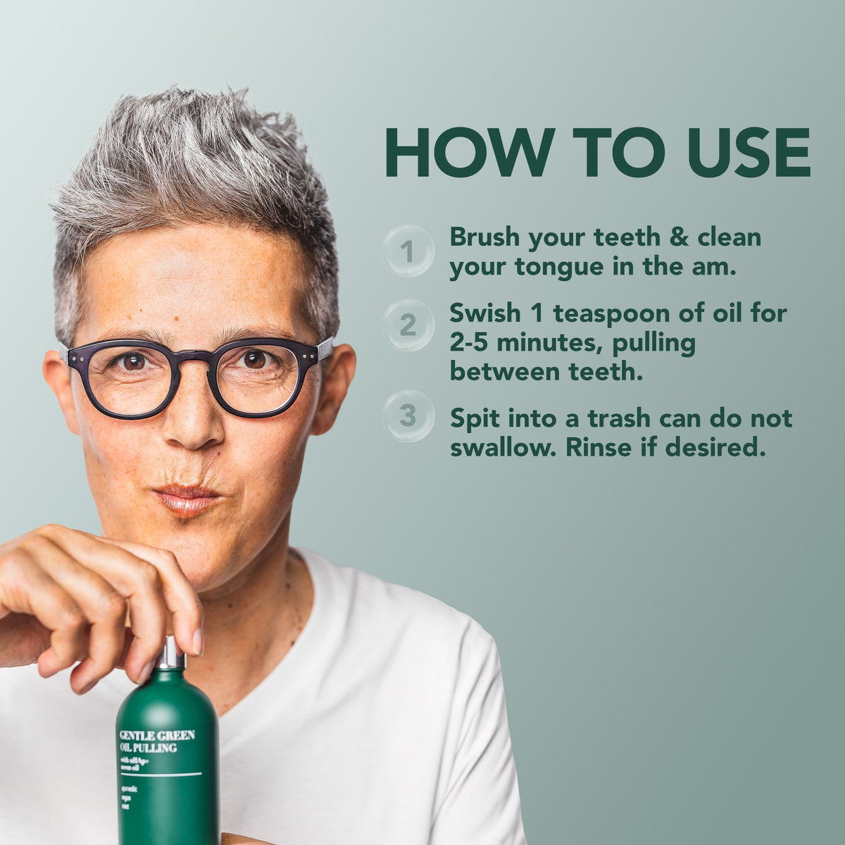 Bain de Bouche Doux Vert – Soutien de l'Émail et Soin des Gencives