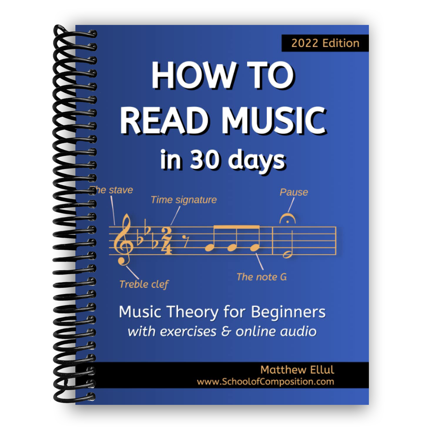 Master Music Reading in Just 30 Days: A Beginner's Guide (Spiral Bound) - Korvel