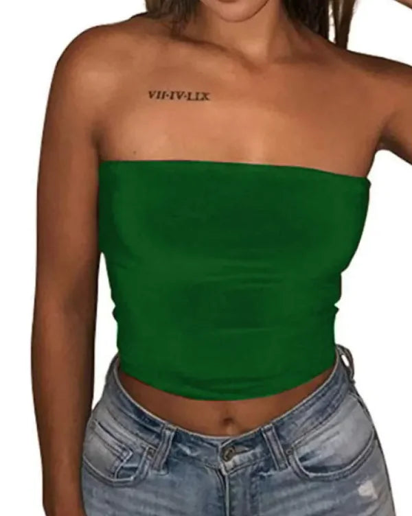 Stylish Exposed Belly Button Wrap Tank Top