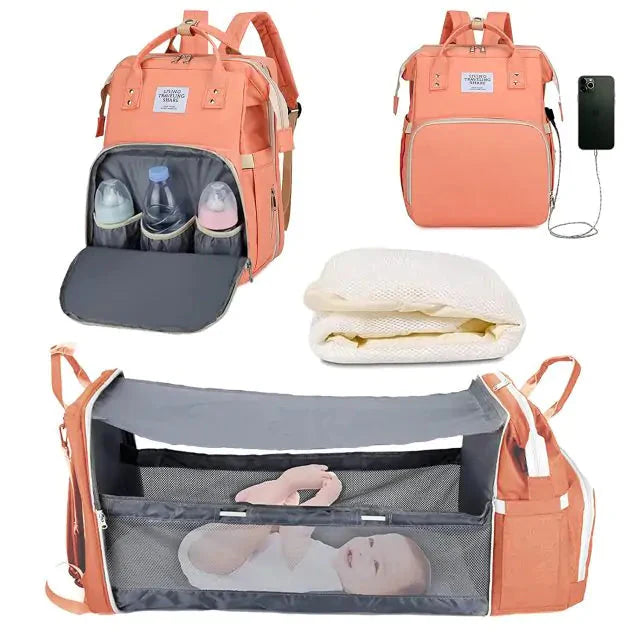 Cama portátil para bebés para viajar y en casa