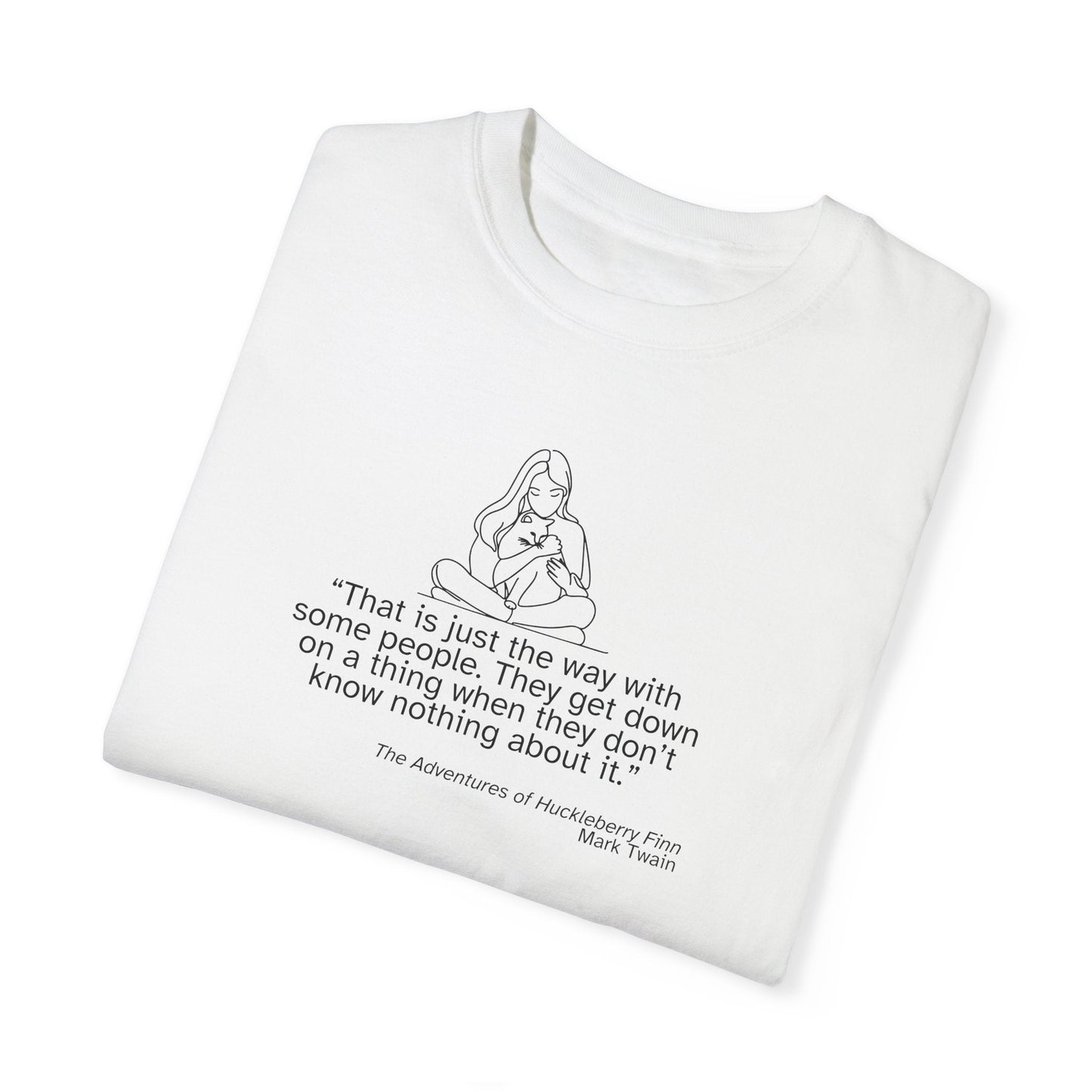 T-shirt unisexe avec citation de Huckleberry Finn - T-shirt en coton doux