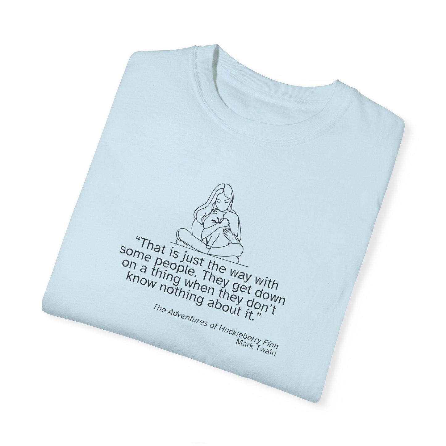 T-shirt unisexe avec citation de Huckleberry Finn - T-shirt en coton doux