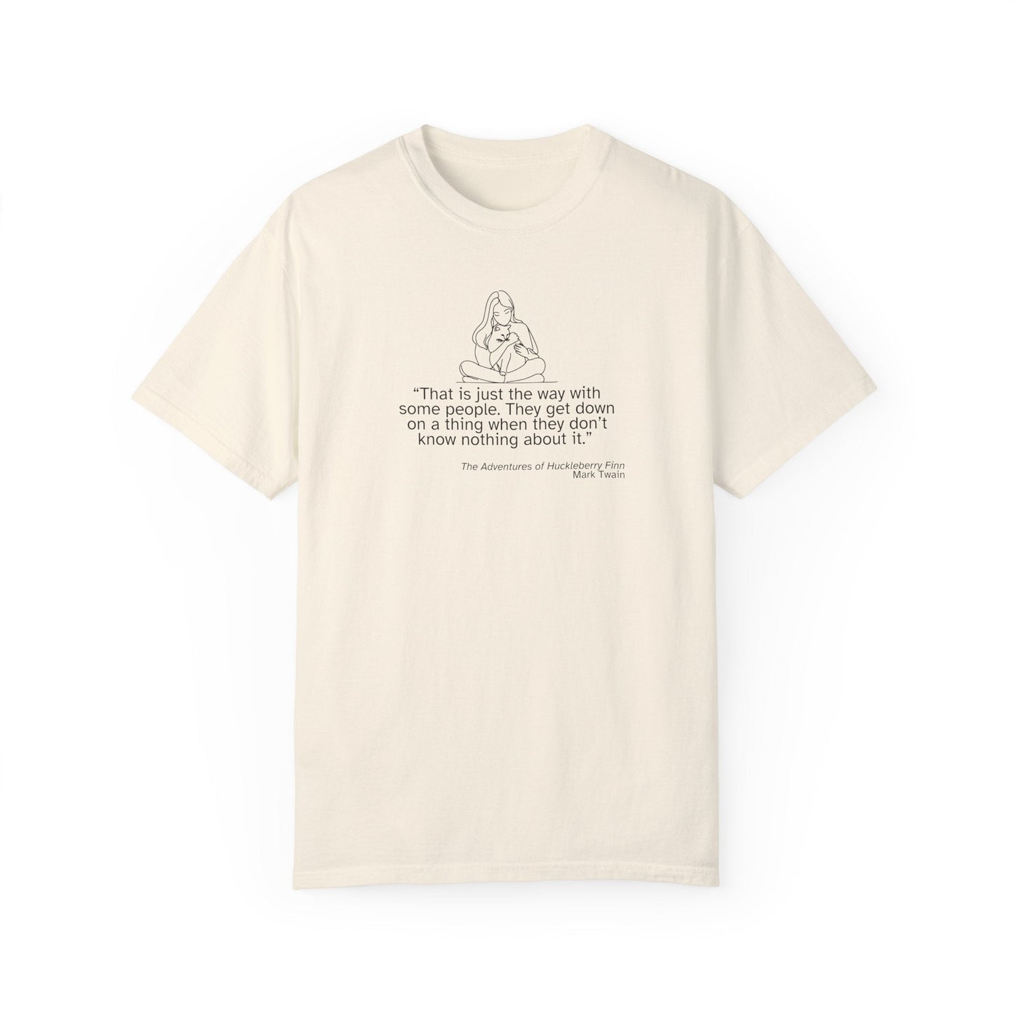T-shirt unisexe avec citation de Huckleberry Finn - T-shirt en coton doux