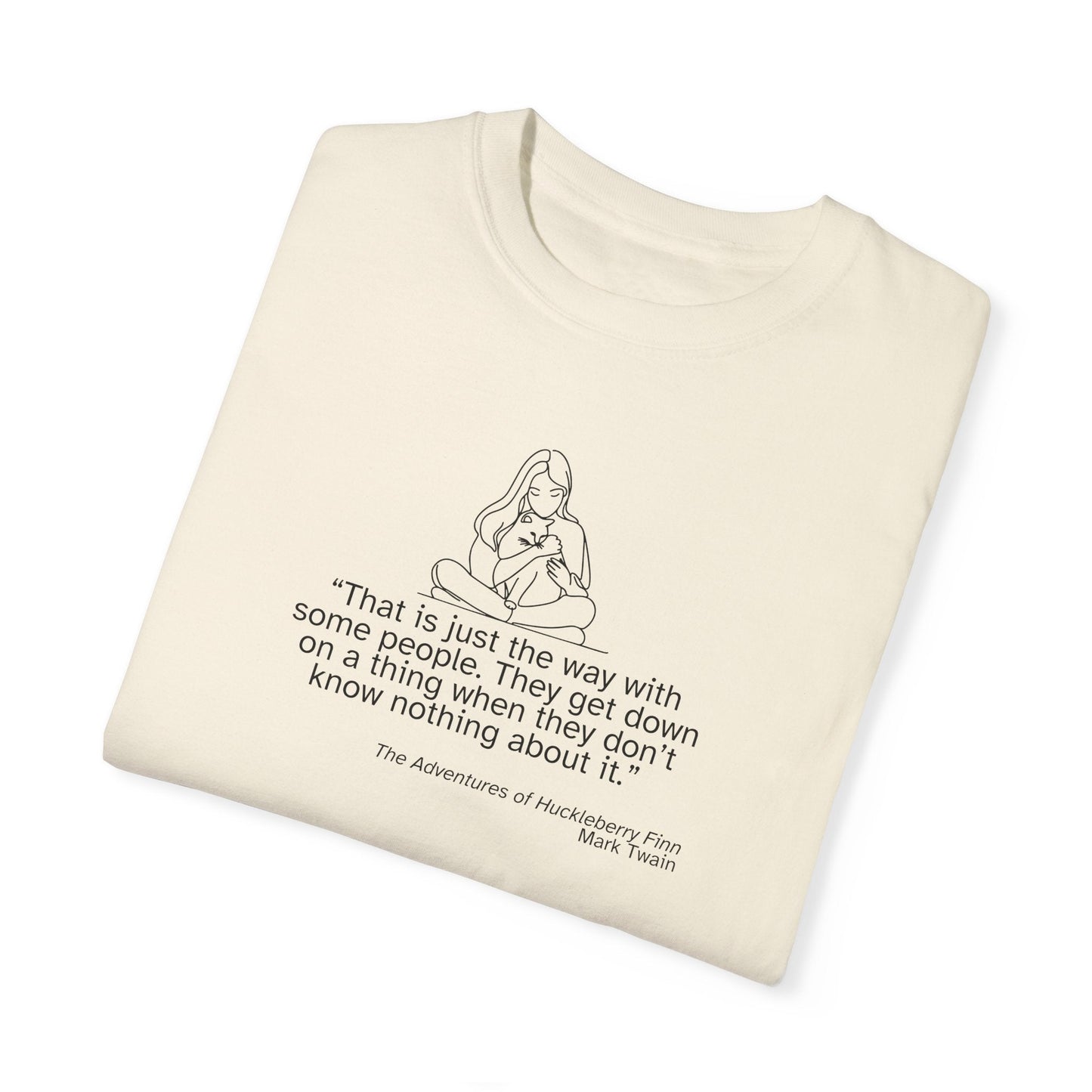 T-shirt unisexe avec citation de Huckleberry Finn - T-shirt en coton doux
