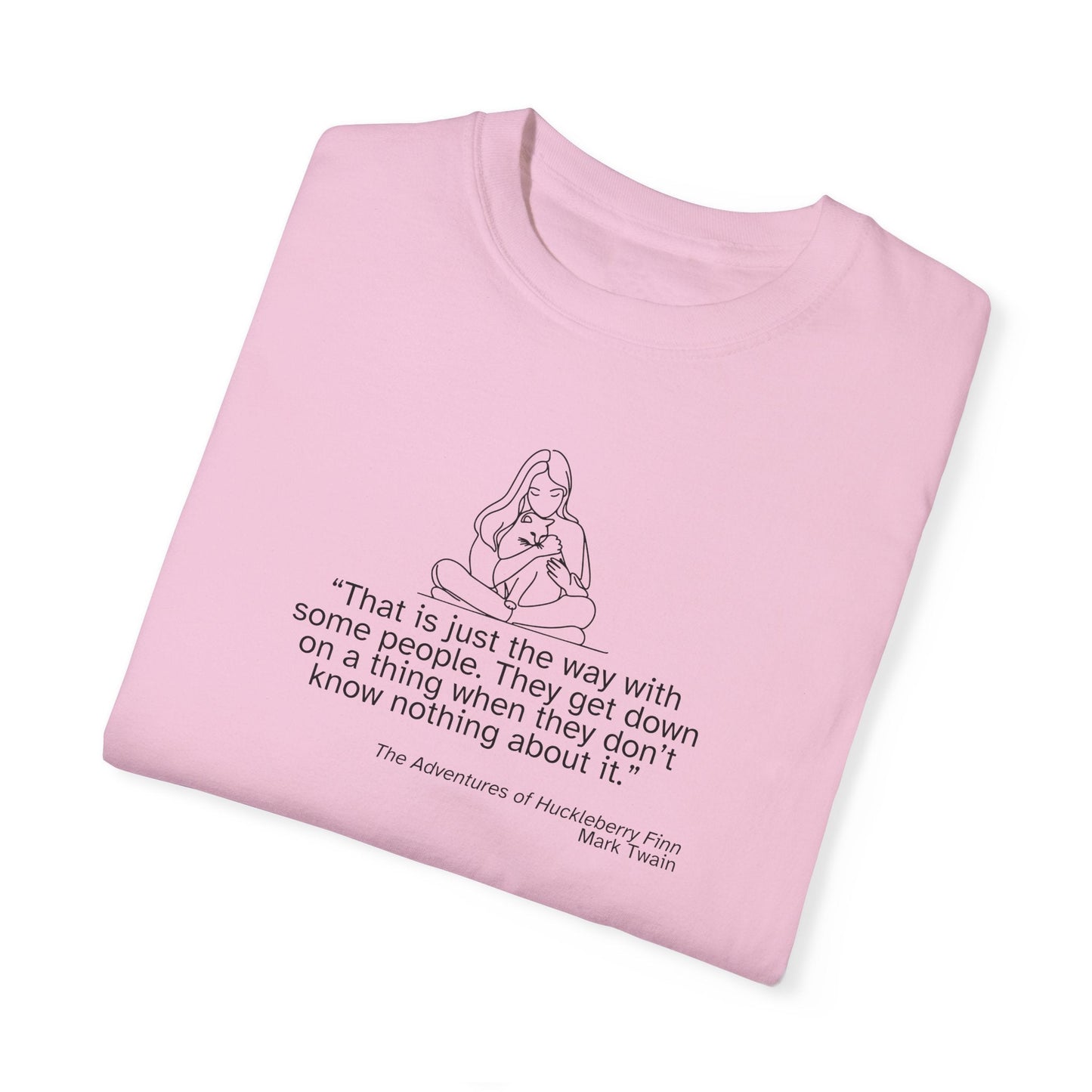 T-shirt unisexe avec citation de Huckleberry Finn - T-shirt en coton doux
