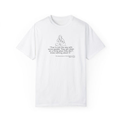 T-shirt unisexe avec citation de Huckleberry Finn - T-shirt en coton doux