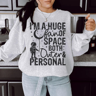 Sudadera con capucha "Gran fan del espacio"