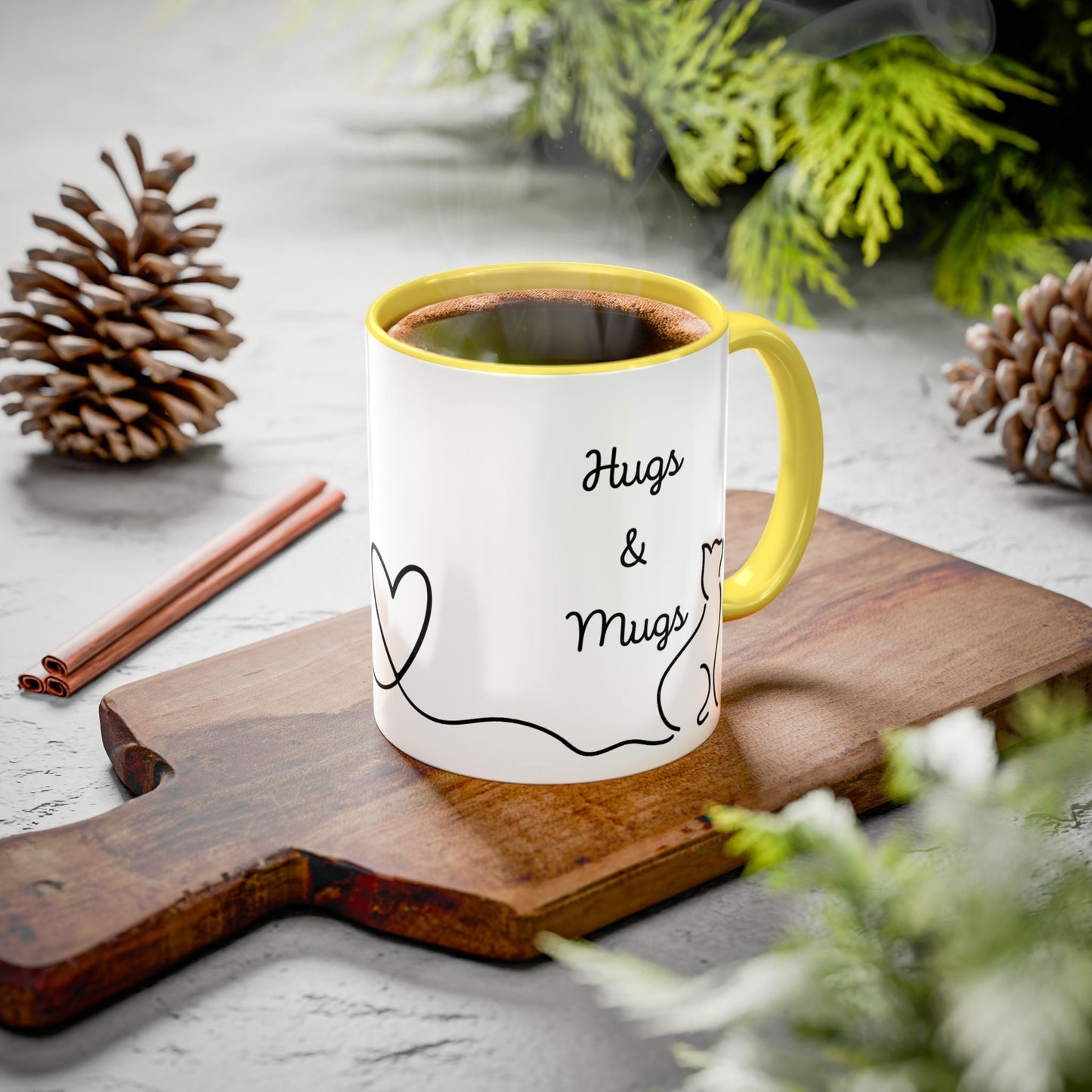 Taza de Café Colorida Hugs & Mugs para una Experiencia Colorida