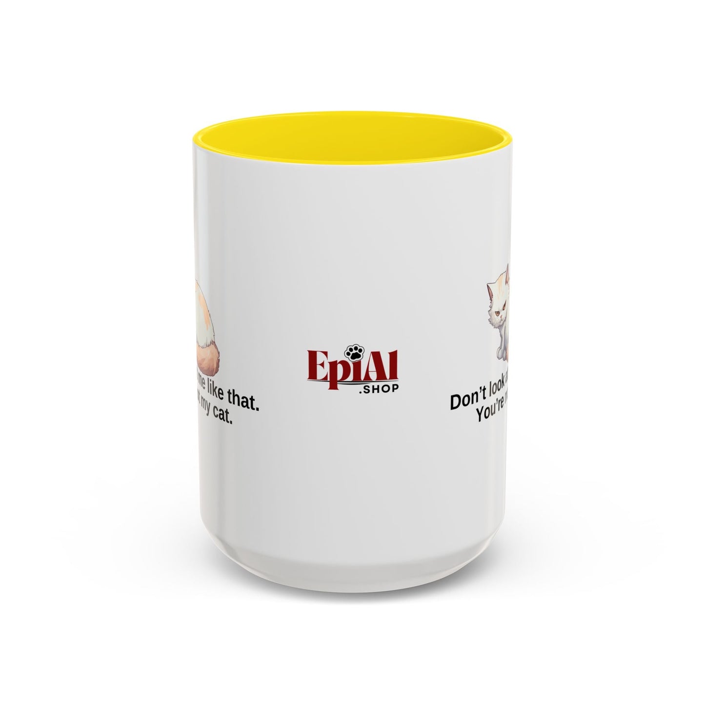 Humorous Cat Lover's Coffee Mug - 11/15oz Accent Mug