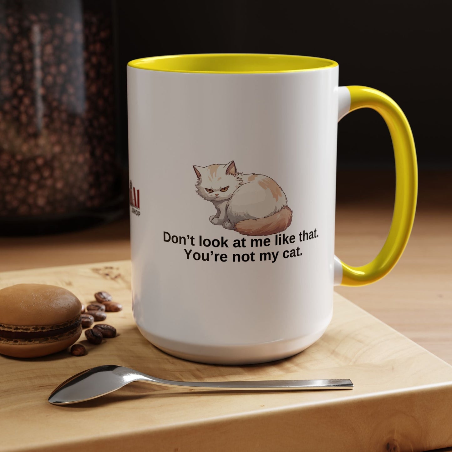 Humorous Cat Lover's Coffee Mug - 11/15oz Accent Mug