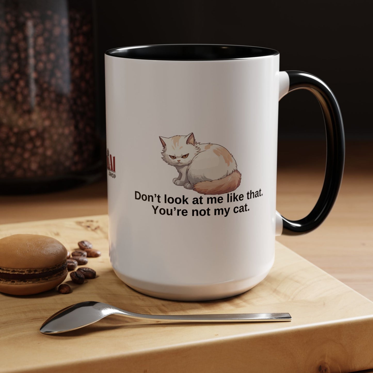 Humorous Cat Lover's Coffee Mug - 11/15oz Accent Mug