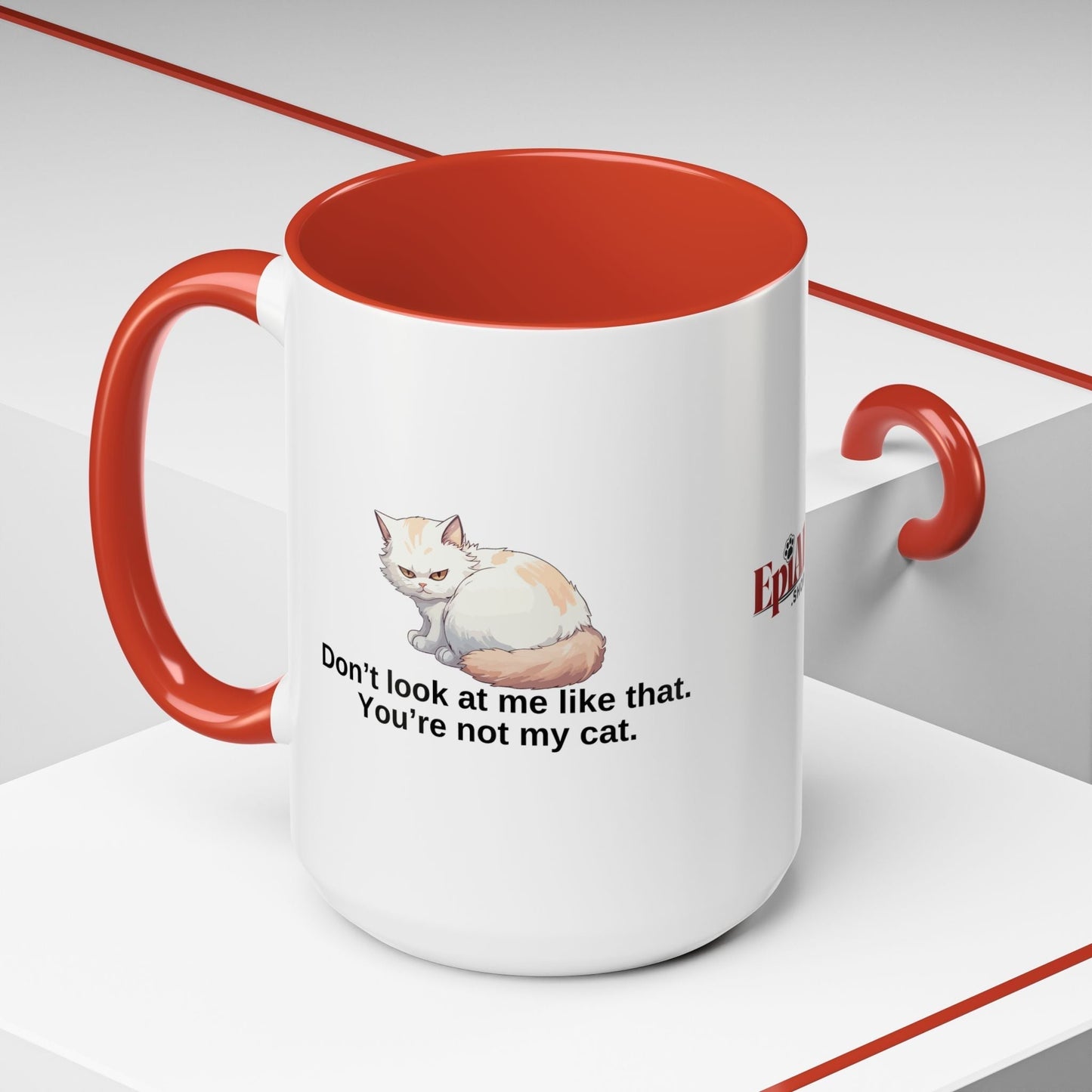 Humorous Cat Lover's Coffee Mug - 11/15oz Accent Mug