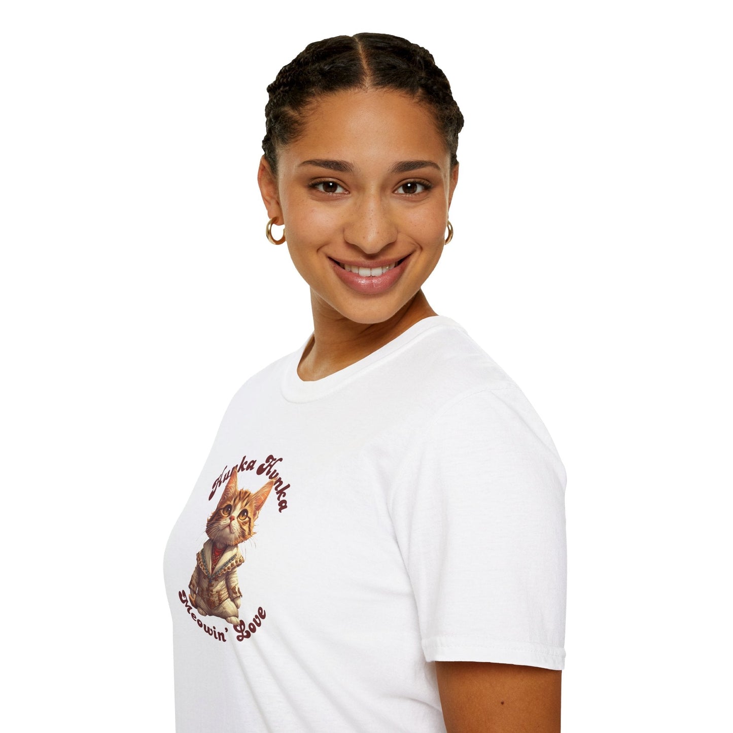 T-shirt unisexe Hunka Hunka Meowin' Love