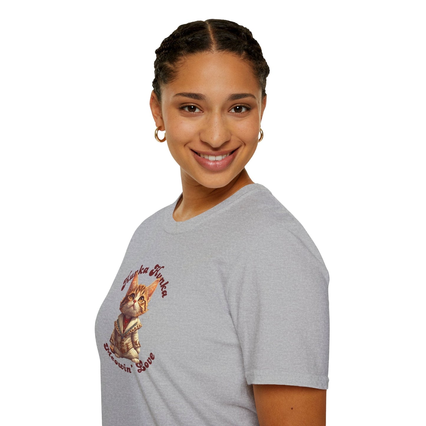 T-shirt unisexe Hunka Hunka Meowin' Love