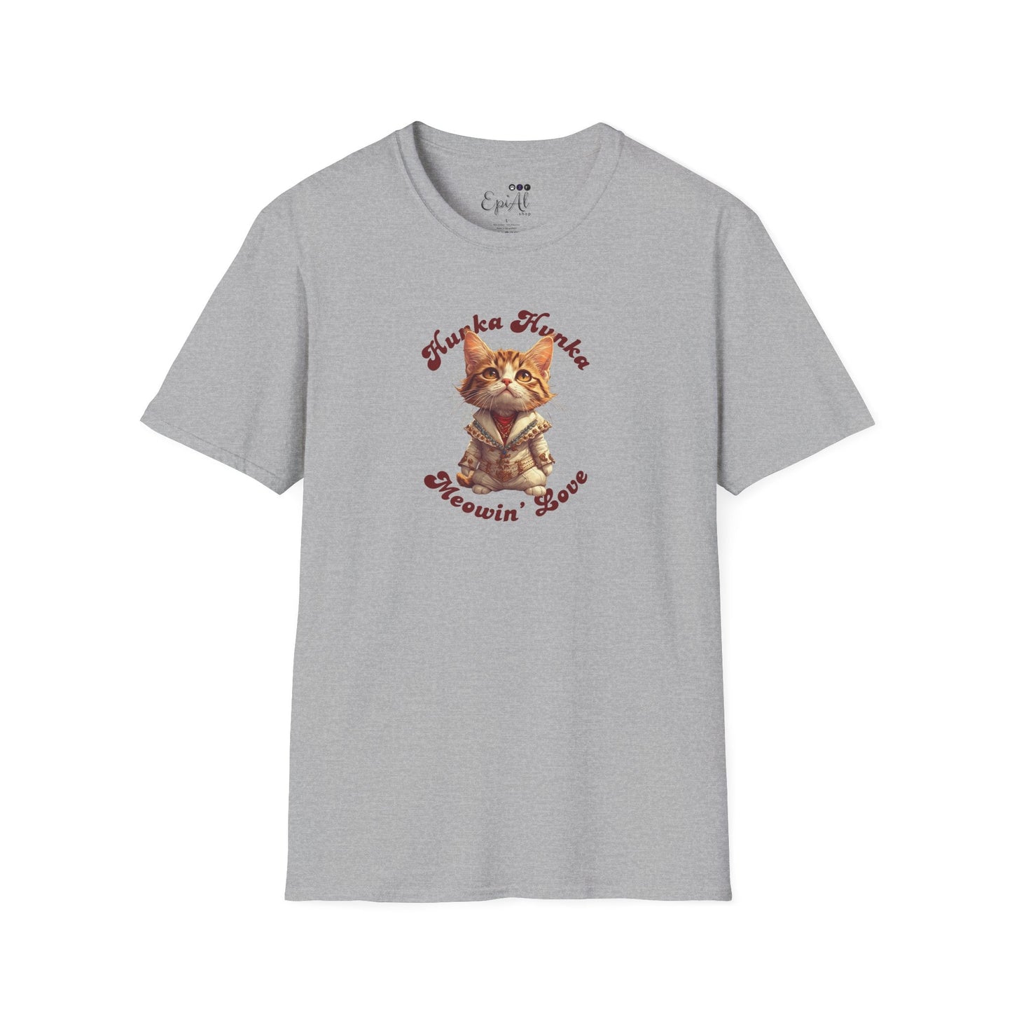 T-shirt unisexe Hunka Hunka Meowin' Love