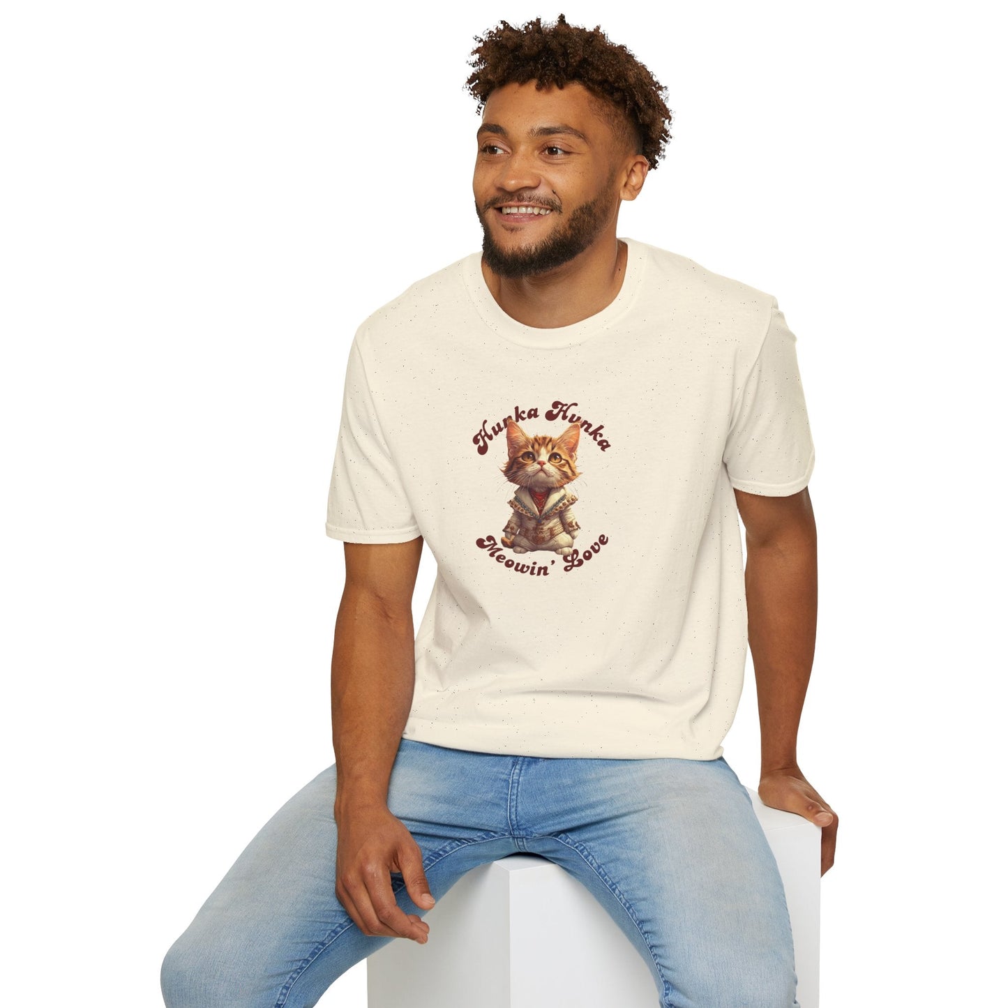 T-shirt unisexe Hunka Hunka Meowin' Love