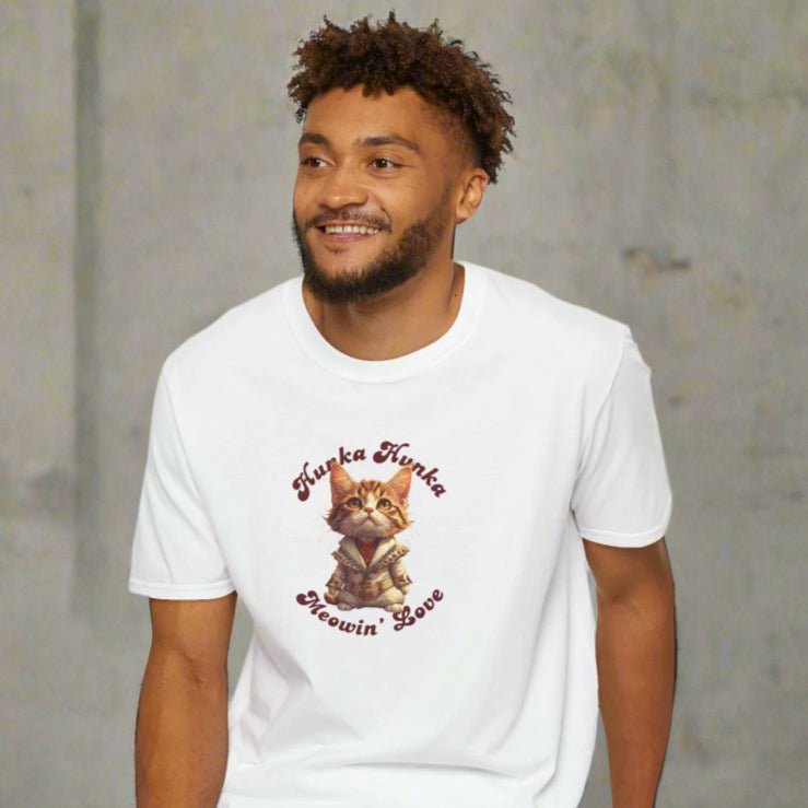 T-shirt unisexe Hunka Hunka Meowin' Love