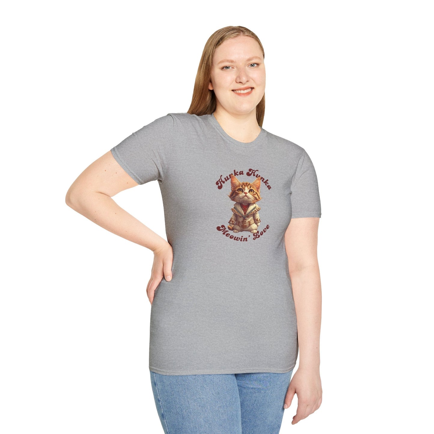 T-shirt unisexe Hunka Hunka Meowin' Love