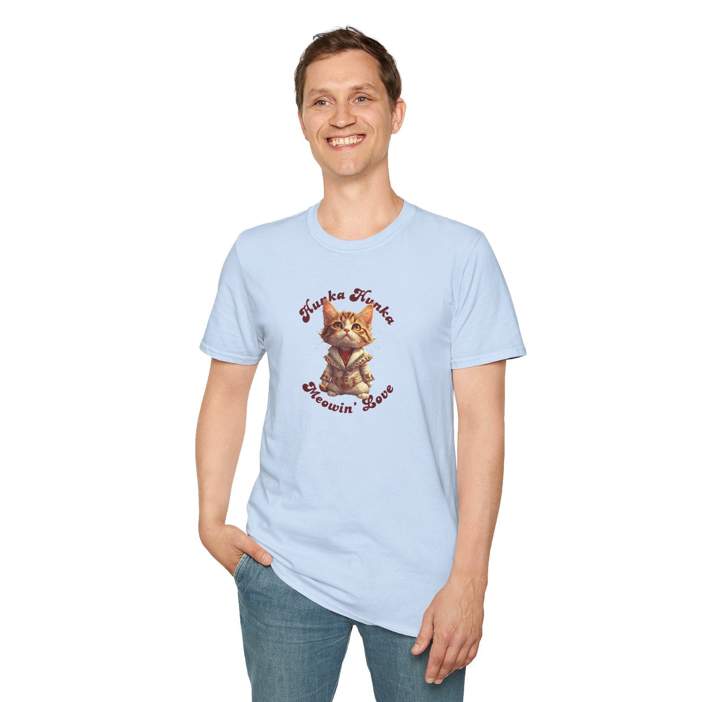 T-shirt unisexe Hunka Hunka Meowin' Love