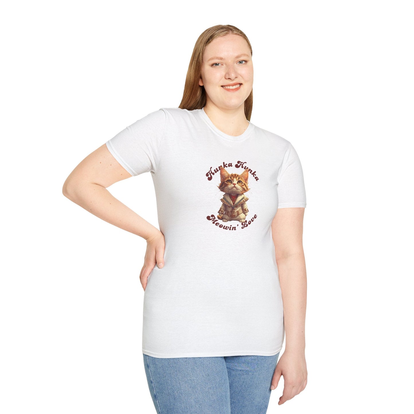 T-shirt unisexe Hunka Hunka Meowin' Love