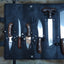 Premium Game Processing Set – 6-Piece Rosewood Handle Knife Collection with Leather Roll - Korvel
