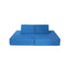 Ensemble de canapé convertible pour enfants en 4 pièces avec tapis pliants - Bleu