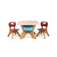 Gbruno Kids Activity Table & Chair Set with Storage - Coffee