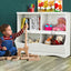Gbruno Kids Storage Unit - White Toy Organizer & Bookshelf