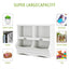 Gbruno Kids Storage Unit - White Toy Organizer & Bookshelf