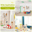 5-Piece Kids Pine Wood Table Chair Set - Clear Finish