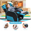 Sofá Recliner de Juego para Niños en Cuero PU - Azul