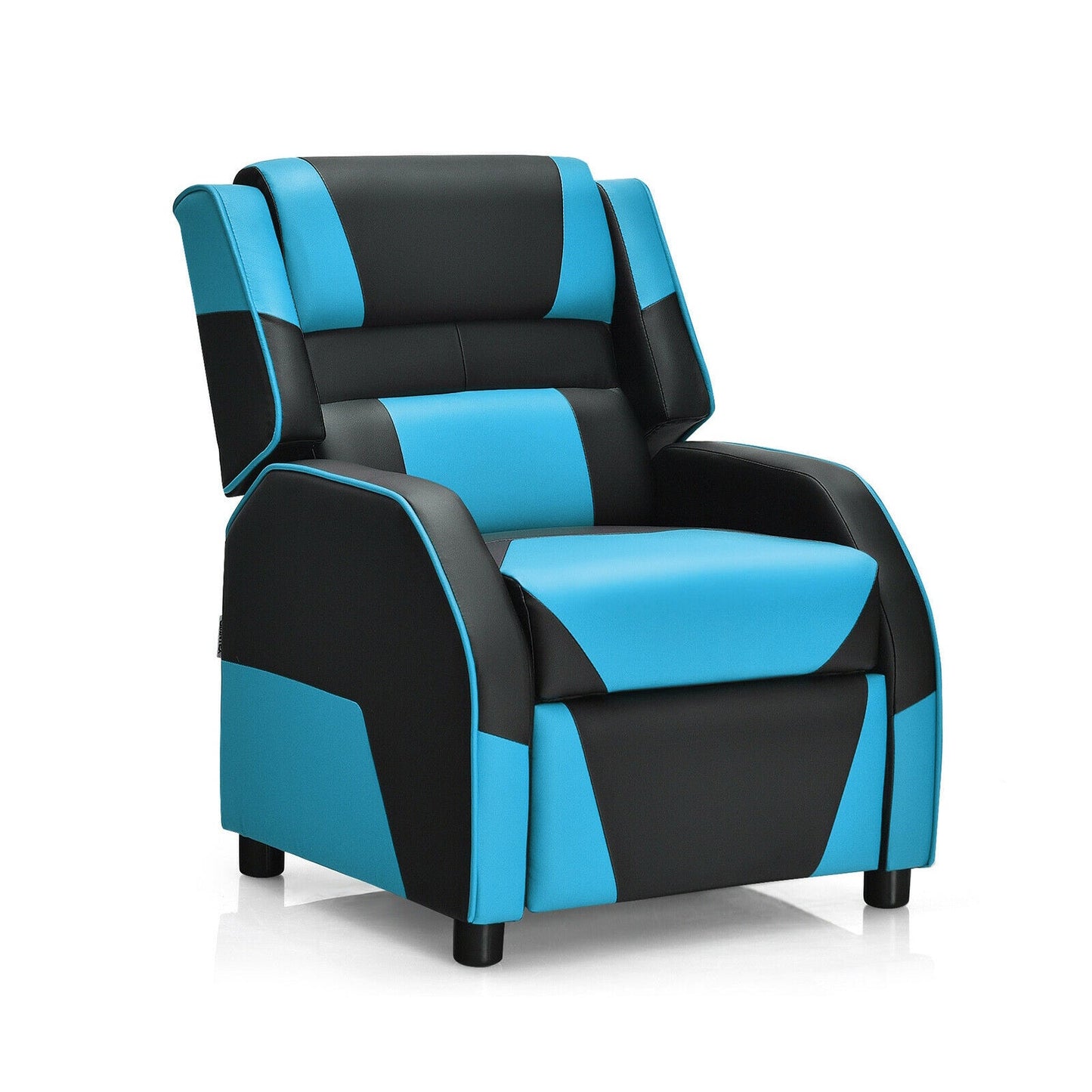 Sofá Recliner de Juego para Niños en Cuero PU - Azul