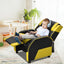 Sofá Recliner de Juego para Niños de Cuero PU - Amarillo